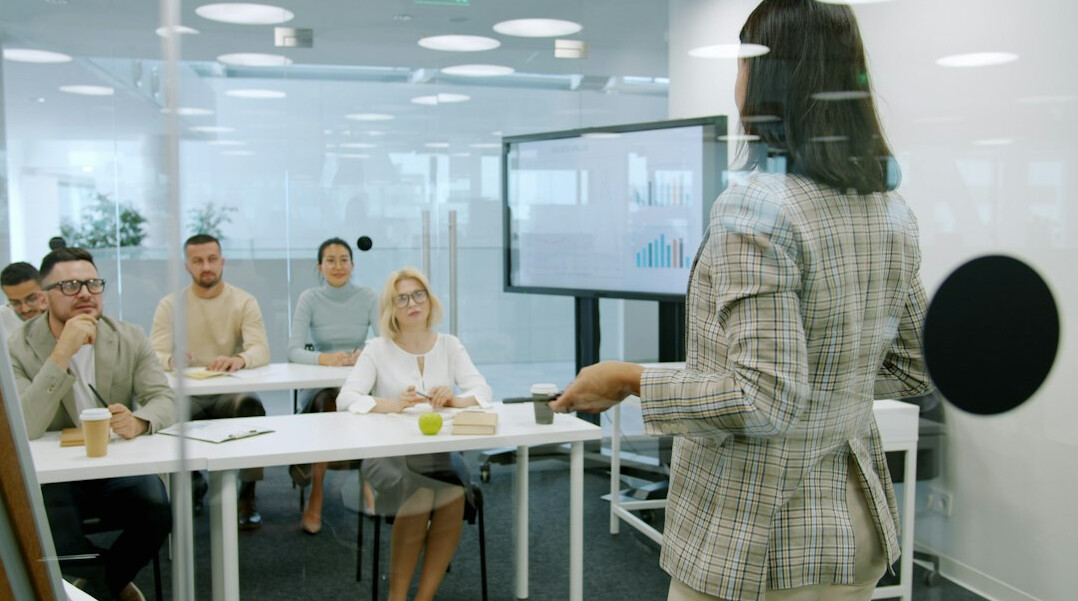 woman leading workshop